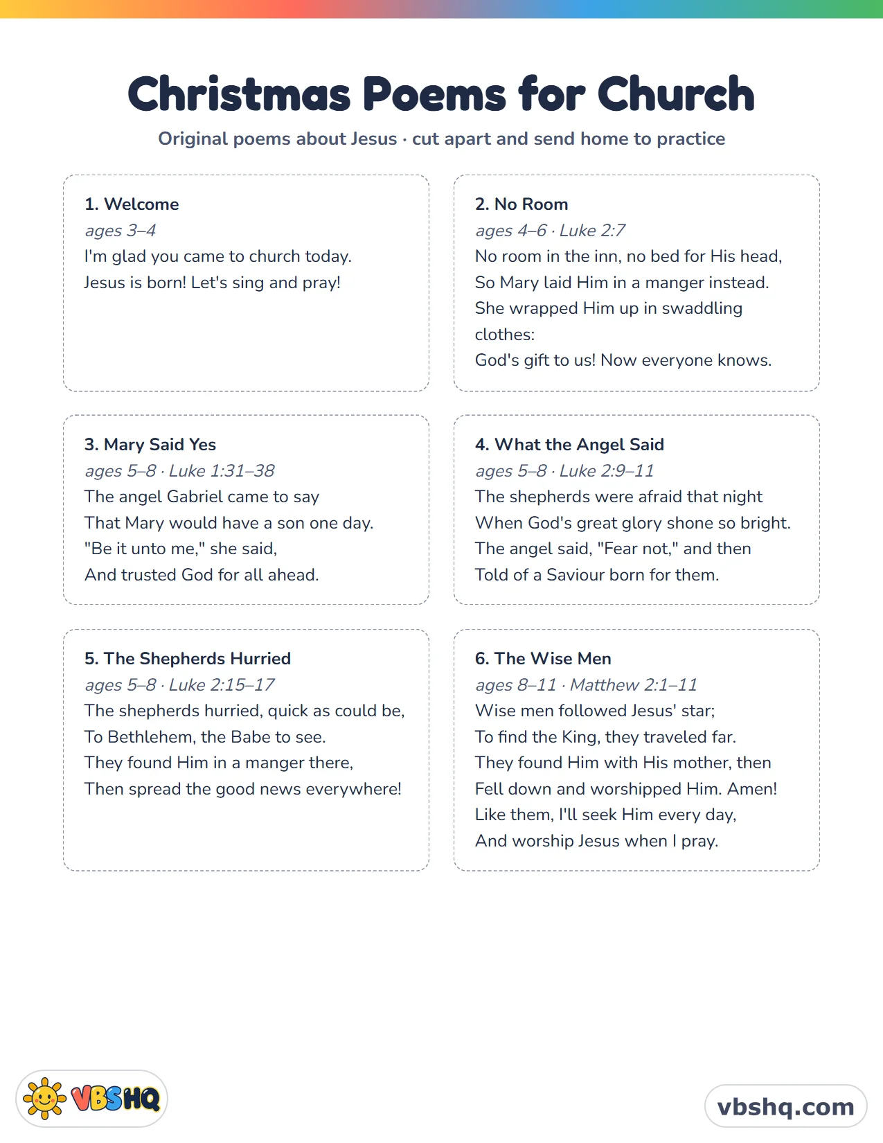 Christmas Poem Church Kids Can Recite: 8 Short Poems About Jesus