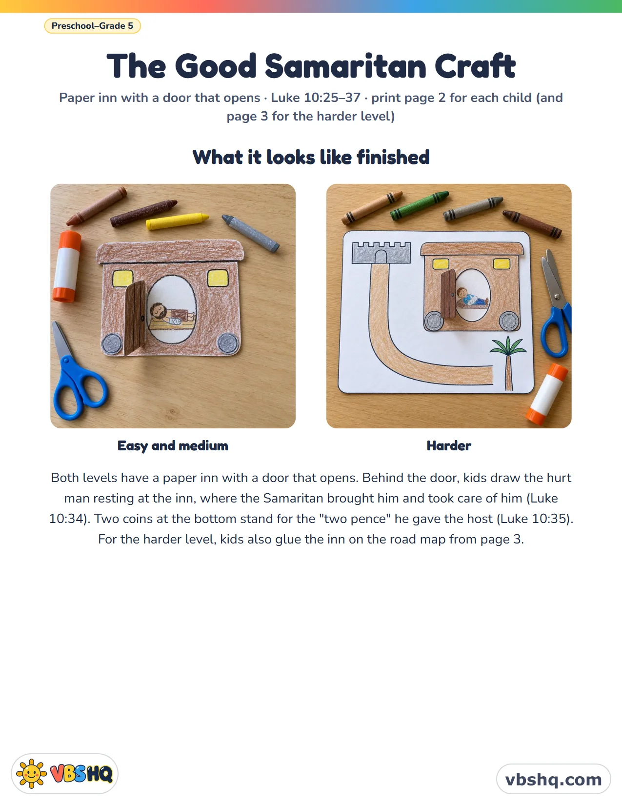 The Good Samaritan Craft for Kids