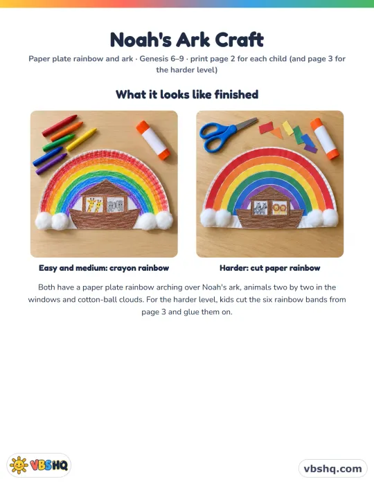 Noah's Ark Craft for Kids